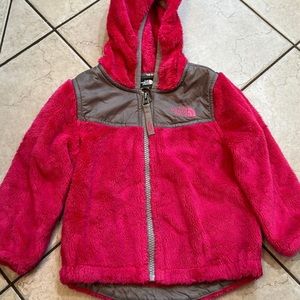 Baby girl North Face fleece jacket